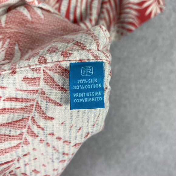 Tori Richard Shirt Mens M Silk Cotton Short Sleeve Button Up Hawaiian - Picture 6 of 6